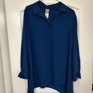 Elegant Blue Tunic by Chicos Size 3 (16)